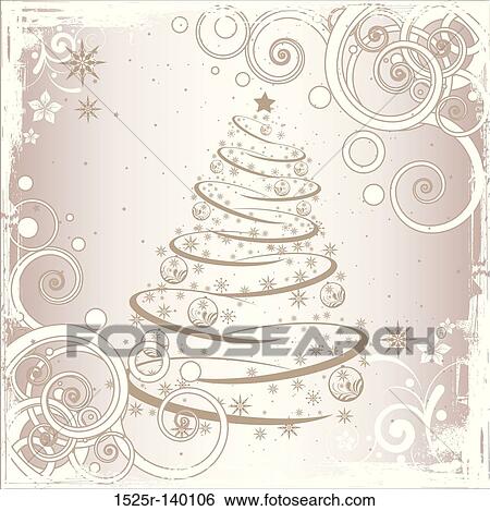 Grunge Christmas tree View Large Illustration Stock Illustration - Grunge Christmas tree. Fotosearch