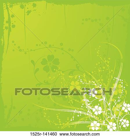 Grunge floral background, vector View Large Illustration Clipart - Grunge floral background, vector. Fotosearch