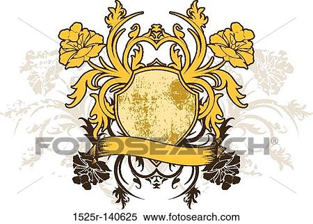 Grunge floral background, vector View Large Illustration Stock Illustration - Grunge floral background, vector. Fotosearch
