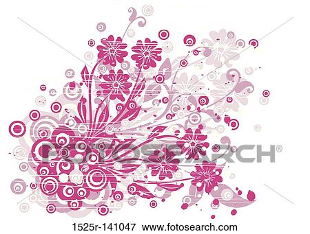 Grunge floral background, vector View Large Illustration Stock Illustration - Grunge floral background, vector. Fotosearch