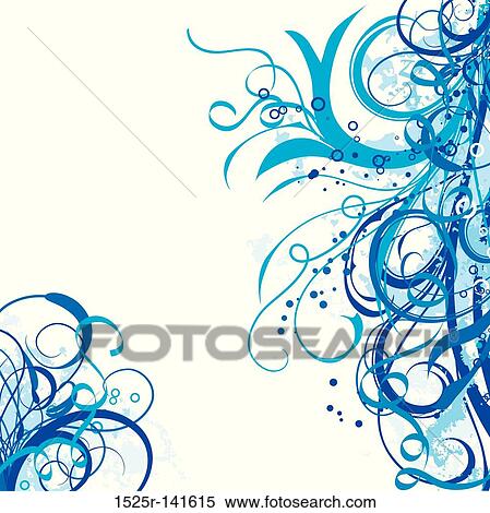Grunge floral background, vector View Large Illustration Stock Illustration - Grunge floral background, vector. Fotosearch