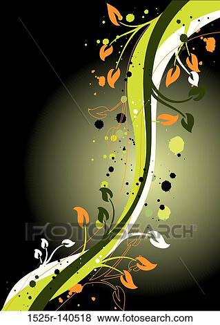 Grunge floral backgrounds, vector View Large Illustration Stock Illustration - Grunge floral backgrounds, vector. Fotosearch