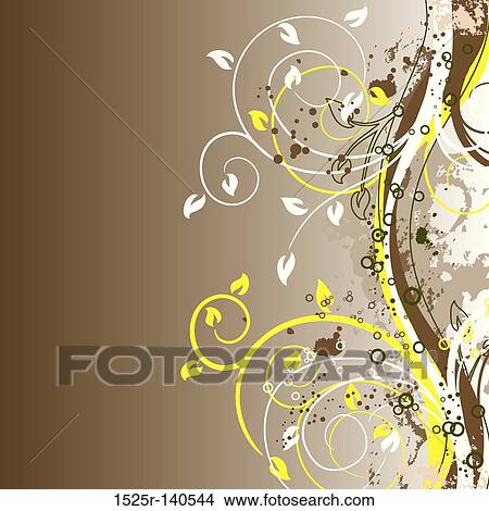 Grunge floral backgrounds, vector View Large Illustration Stock Illustration - Grunge floral backgrounds, vector. Fotosearch