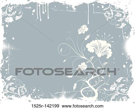 Stock Illustration - Grunge floral chaos. Fotosearch