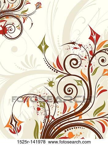 Grunge flower background View Large Illustration Stock Illustration - Grunge flower background. Fotosearch