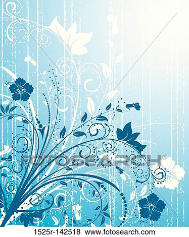 Grunge flower background View Large Illustration Stock Illustration - Grunge flower background. Fotosearch