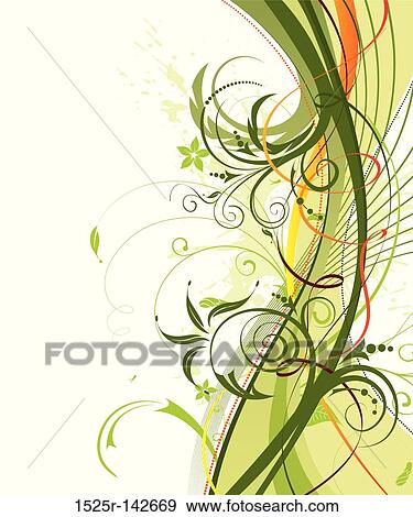 Grunge flower background View Large Illustration Stock Illustration - Grunge flower background. Fotosearch