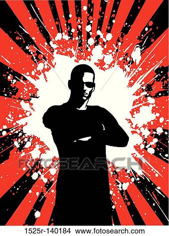 grunge male View Large Illustration Stock Illustration - grunge male. Fotosearch