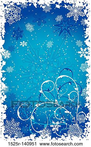 Grunge snowflakes background, vector View Large Illustration Clip Art - Grunge snowflakes background, vector. Fotosearch