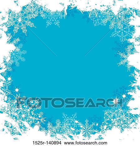 Stock Illustration - Grunge snowflakes background, vector. Fotosearch