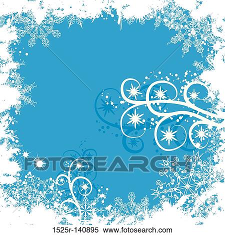 Grunge snowflakes background, vector View Large Illustration Stock Illustration - Grunge snowflakes background, vector. Fotosearch