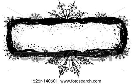 Grunge snowflakes frame, vector View Large Illustration Clip Art - Grunge snowflakes frame, vector. Fotosearch