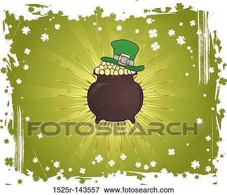 Grunge St. Patrick's Day Background View Large Illustration Stock Illustration - Grunge St. Patrick's Day Background. Fotosearch