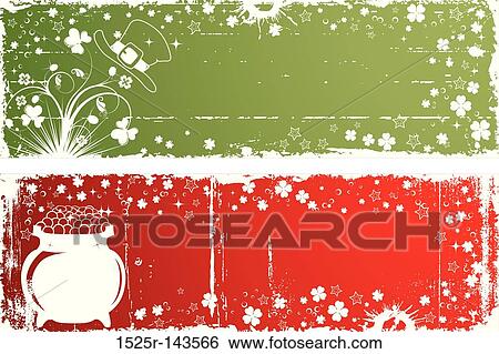 Grunge St. Patrick's Day Background View Large Illustration Stock Illustration - Grunge St. Patrick's Day Background. Fotosearch