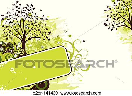 Grunge tree background, vector View Large Illustration Clipart - Grunge tree background, vector. Fotosearch