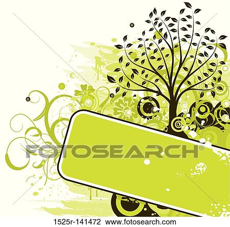 Grunge tree background, vector View Large Illustration Drawing - Grunge tree background, vector. Fotosearch