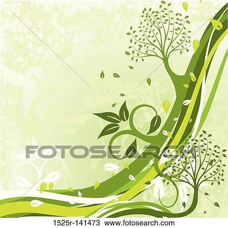 Grunge tree background, vector View Large Illustration Drawing - Grunge tree background, vector. Fotosearch