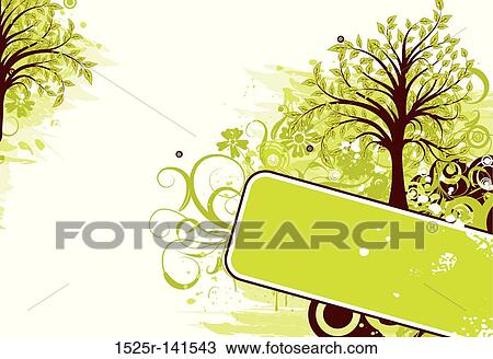Grunge tree background, vector View Large Illustration Drawing - Grunge tree background, vector. Fotosearch