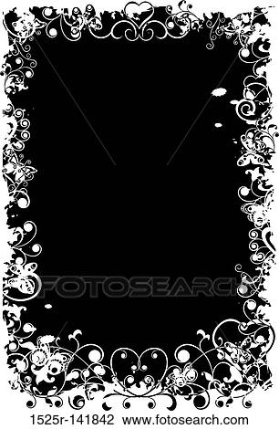 Drawing - Grunge valentine background - v1, vector. Fotosearch