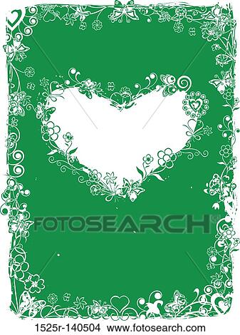 Grunge valentine frame, background, vector View Large Illustration Stock Illustration - Grunge valentine frame, background, vector. Fotosearch