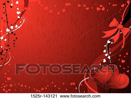 Grunge valentines background, vector View Large Illustration Clip Art - Grunge valentines background, vector. Fotosearch