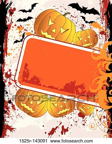 Halloween background View Large Illustration Clip Art - Halloween background. Fotosearch