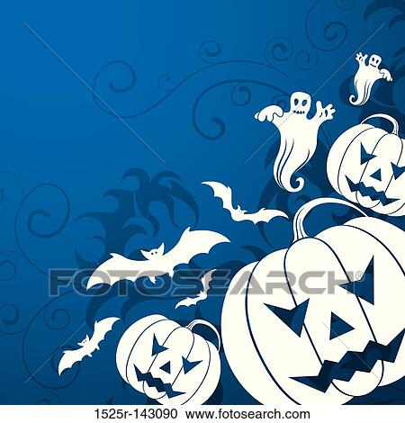 Clipart - Halloween background. Fotosearch