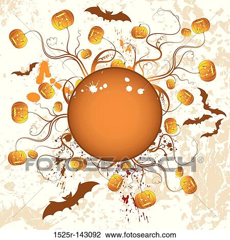Halloween background View Large Illustration Drawing - Halloween background. Fotosearch