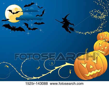 Halloween background View Large Illustration Stock Illustration - Halloween background. Fotosearch