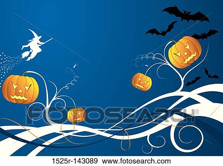 Stock Illustration - Halloween background. Fotosearch