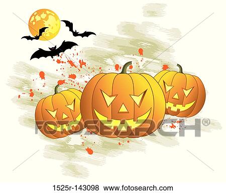 Halloween background View Large Illustration Stock Illustration - Halloween background. Fotosearch