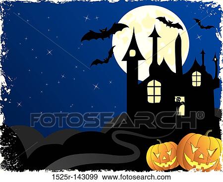 Stock Illustration - Halloween background. Fotosearch