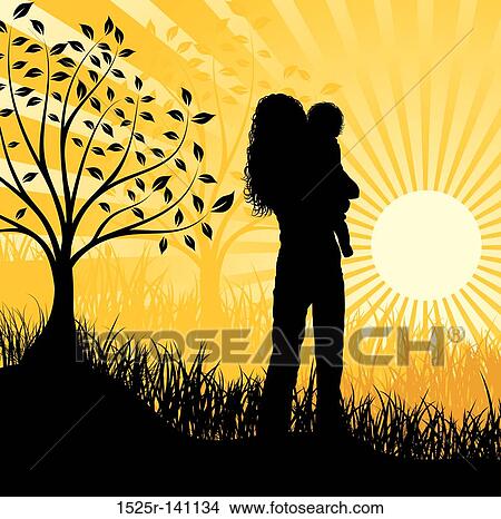 Stock Illustration - Happy family, vector. Fotosearch