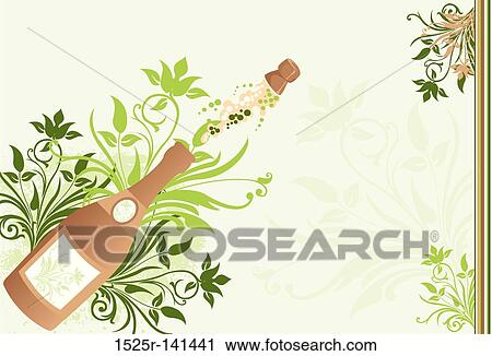 Holiday sparks of a champagne, vector View Large Illustration Clip Art - Holiday sparks of a champagne, vector. Fotosearch