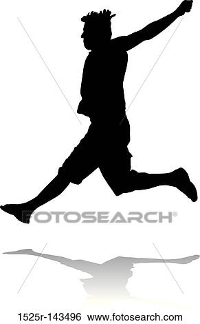 Jumping man View Large Illustration Stock Illustration - Jumping man. Fotosearch