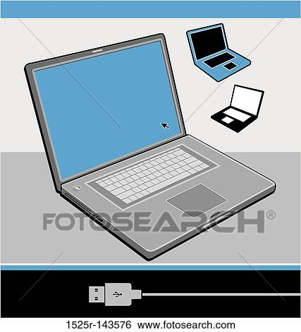 LAPTOP View Large Illustration Stock Illustration - LAPTOP. Fotosearch