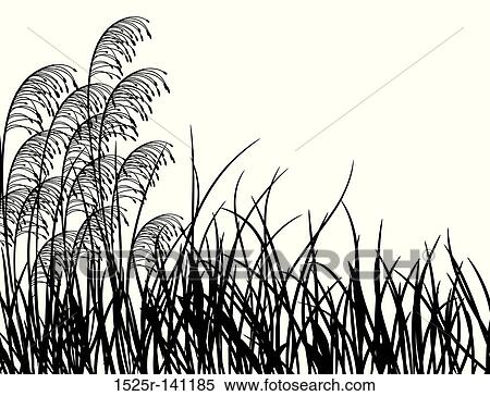 Meadow grass, vector View Large Illustration Stock Illustration - Meadow grass, vector. Fotosearch