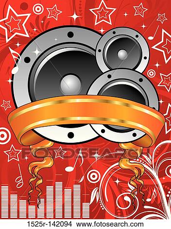 Music background View Large Illustration Stock Illustration - Music background. Fotosearch