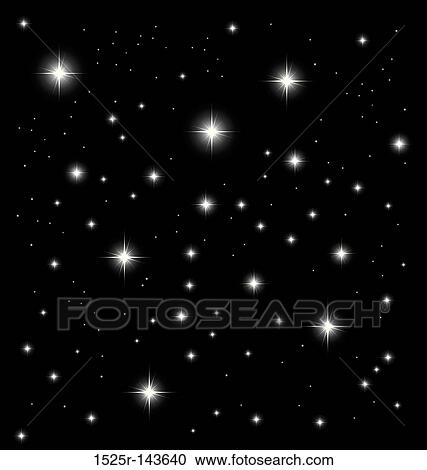 Night sky View Large Illustration Clipart - Night sky. Fotosearch