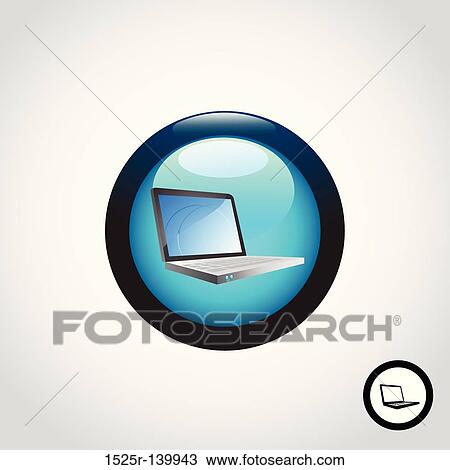 Notebook Button View Large Illustration Drawing - Notebook Button. Fotosearch