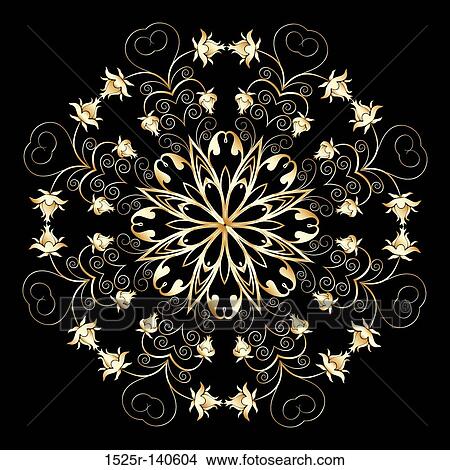 Ornamental floral design, vector View Large Illustration Stock Illustration - Ornamental floral design, vector. Fotosearch