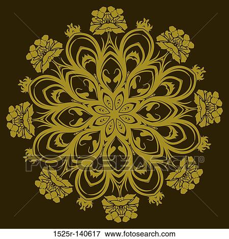 Ornamental floral design, vector View Large Illustration Stock Illustration - Ornamental floral design, vector. Fotosearch