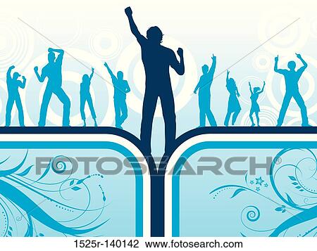 Drawing - party. Fotosearch