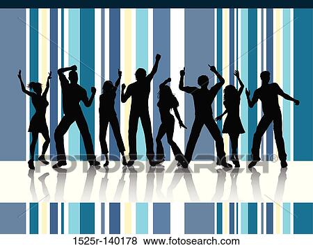 party people View Large Illustration Stock Illustration - party people. Fotosearch