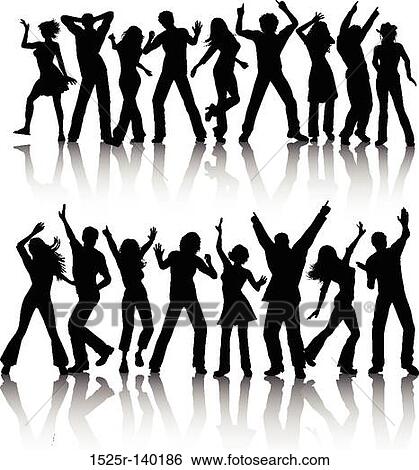 people dancing View Large Illustration Stock Illustration - people dancing. Fotosearch