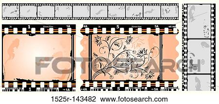 Photographic film, filmstrip, vector View Large Illustration Drawing - Photographic film, filmstrip, vector. Fotosearch