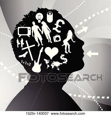 Pictures on the Mind View Large Illustration Stock Illustration - Pictures on the Mind. Fotosearch
