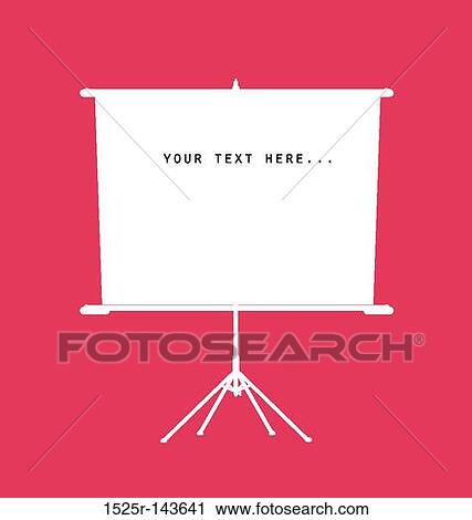 Projector screen View Large Illustration Clip Art - Projector screen. Fotosearch