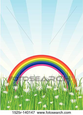 Stock Illustration - rainbow background. Fotosearch