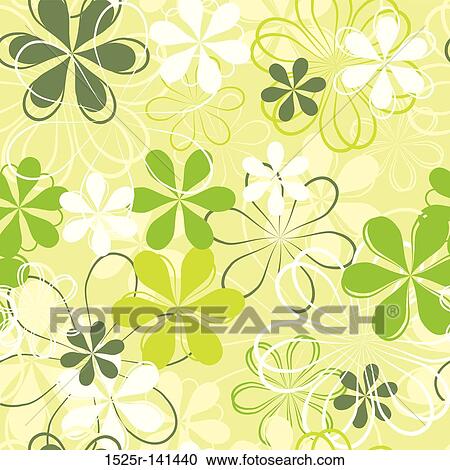 Retro floral pattern, seamless, vector View Large Illustration Clipart - Retro floral pattern, seamless, vector. Fotosearch